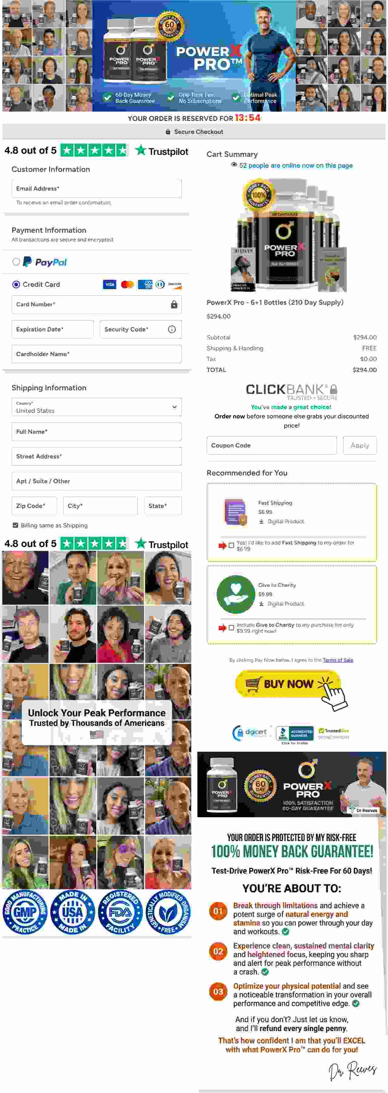 PowerX Pro Secure ClickBank Official Checkout Page